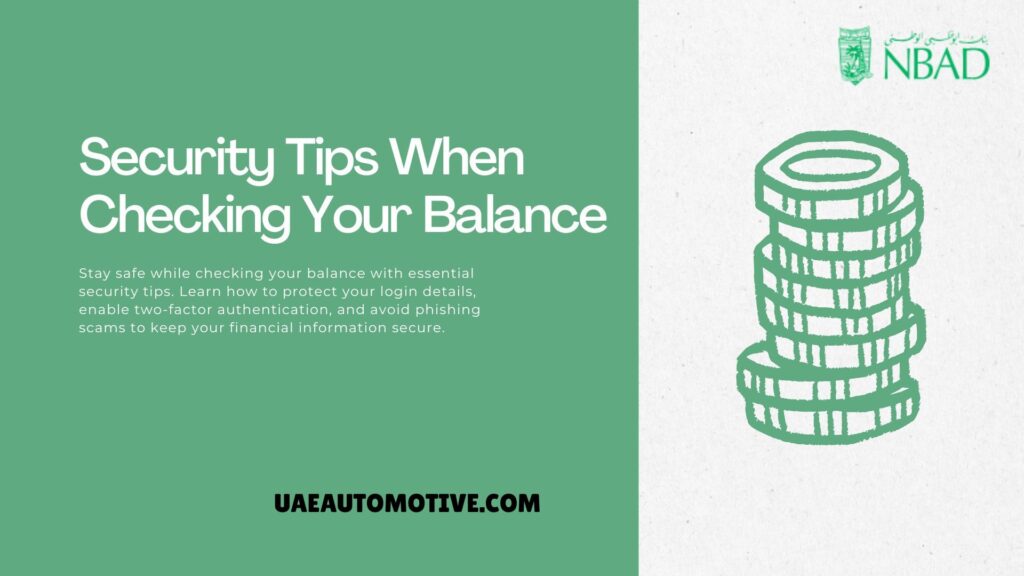 Security Features for NBAD Balance Inquiries