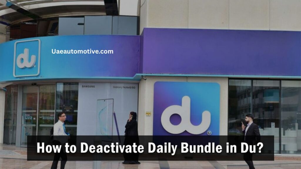 How to turn off Du Daily Data Bundle
