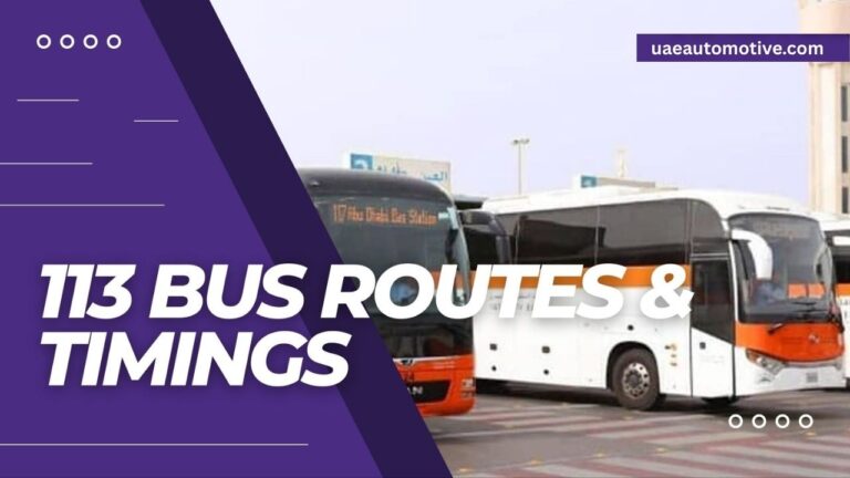 113 Bus Route Dubai