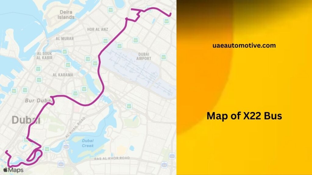 Map of X22 Bus