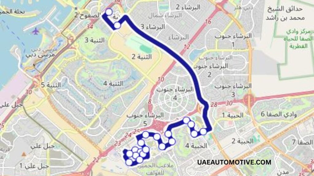 F34 Bus Route Map