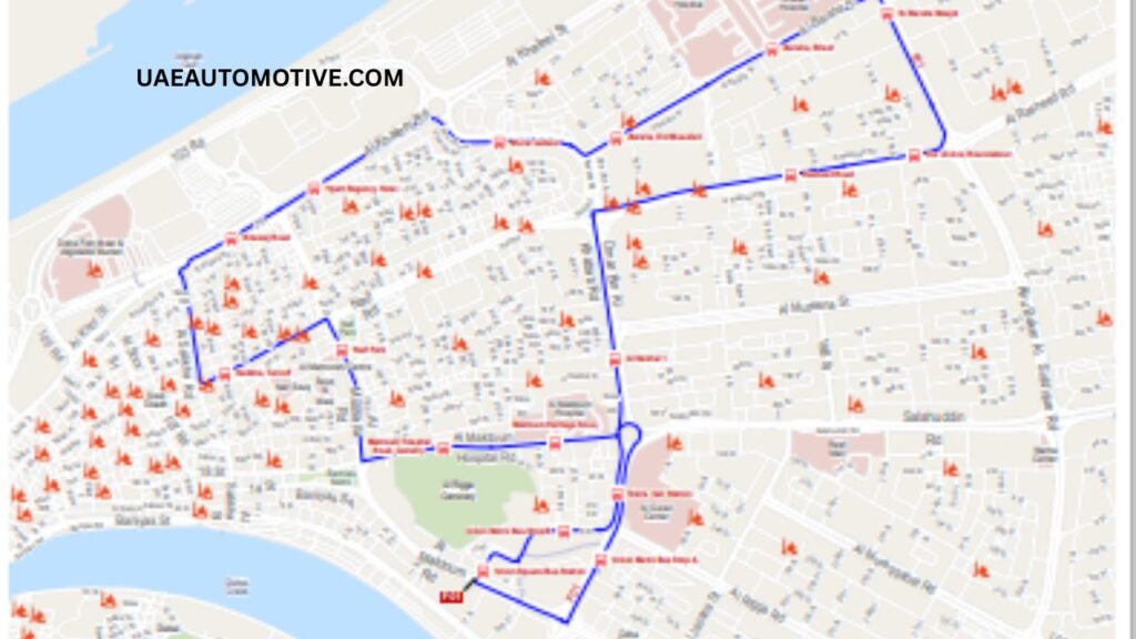 F01 bus route map