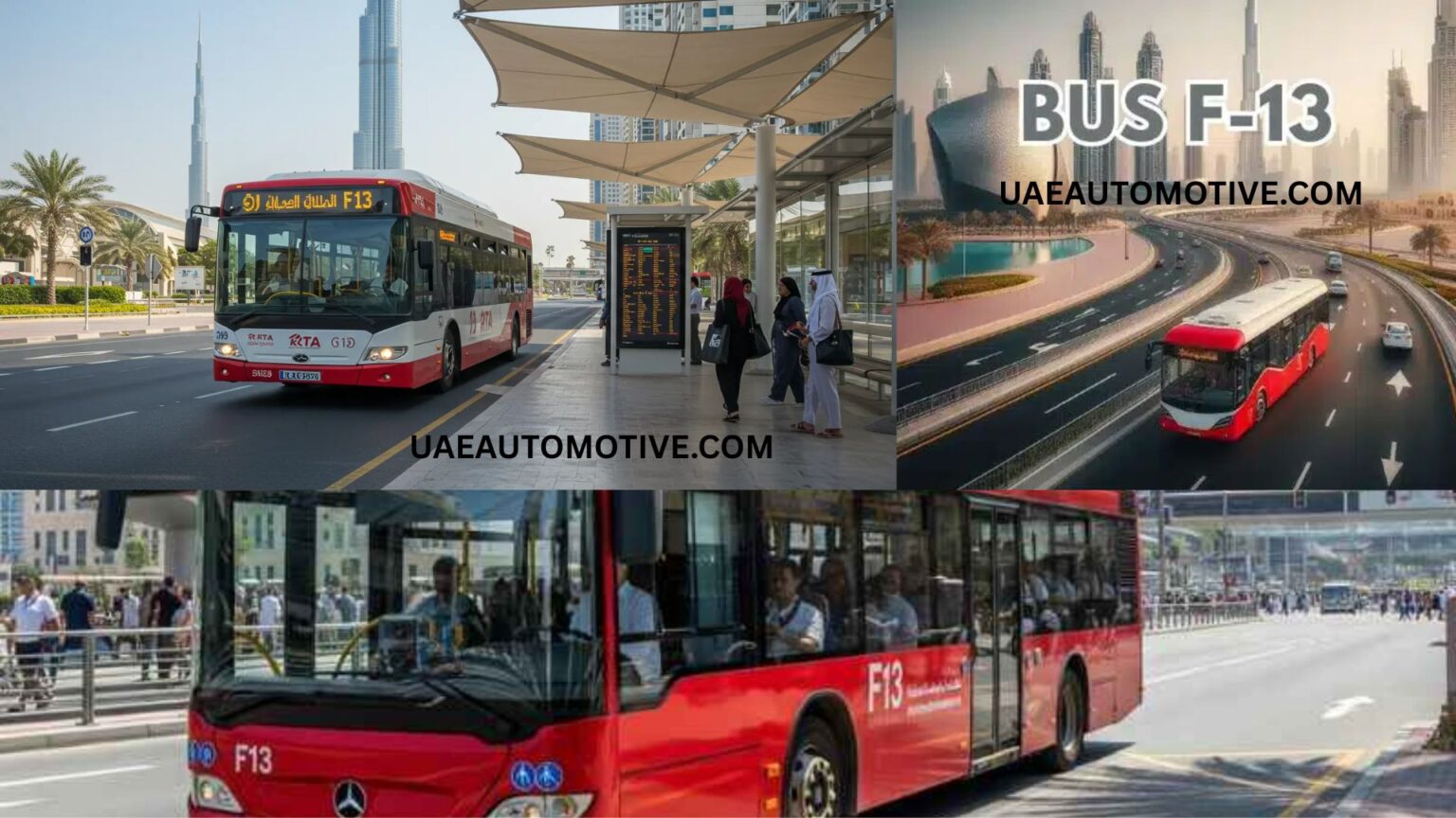 F13 Bus Timetable: (Dubai Mall Metro to Landside)