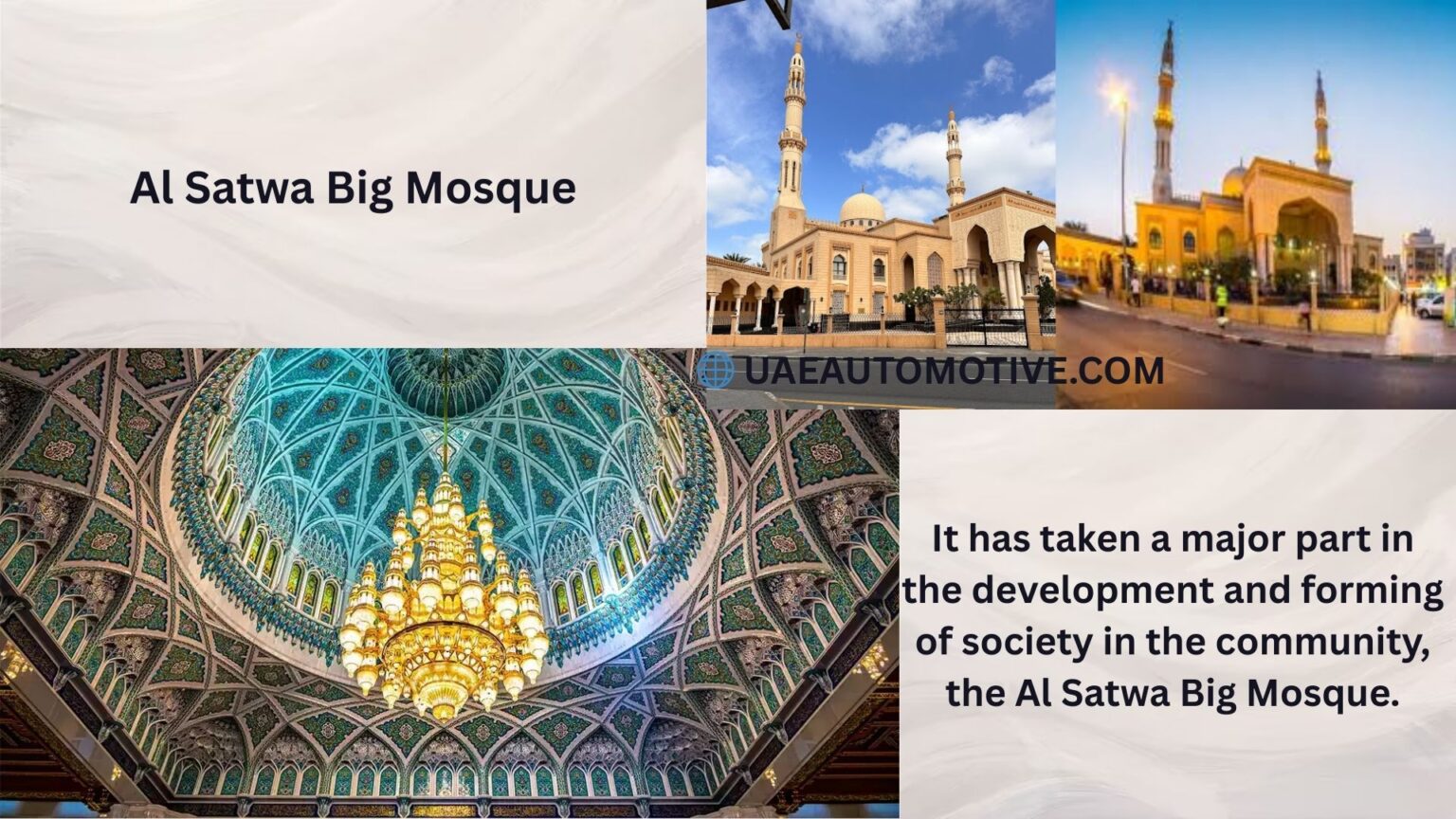 Al Satwa Big Mosque: Dubai's Cultural and Architectural Icon
