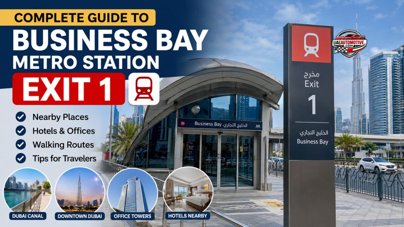 Business Bay Metro Station Exit 1