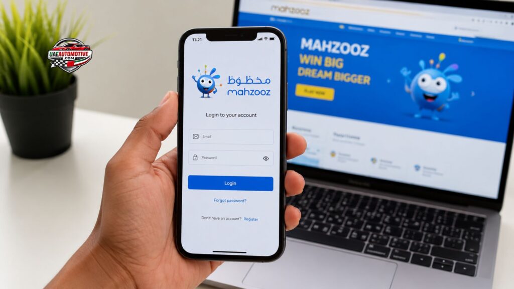 Mahzooz Login Using Mobile Devices