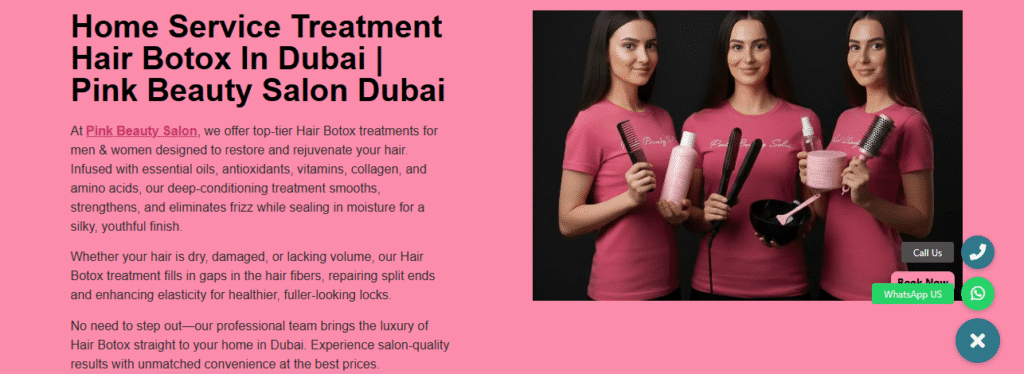 Top 5 Best Home Salon Services in Dubai by Pink Beauty Salon